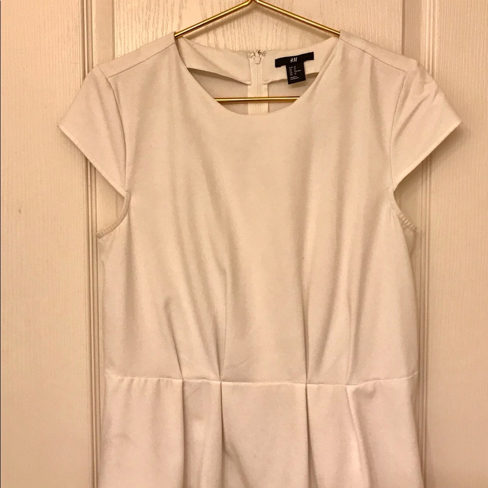 H&M white work blouse, 12